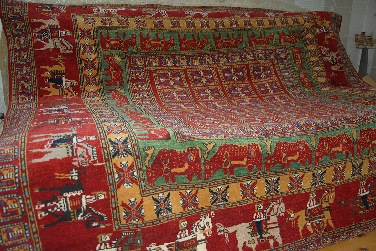 Altai Pazyryk rug (based on the famous Pazyryk rug the oldest known